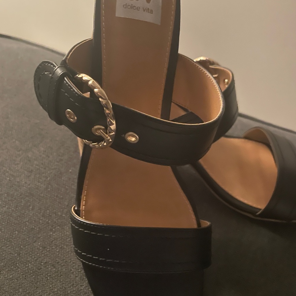 DV by Dolce Vita Black Strappy Sandals